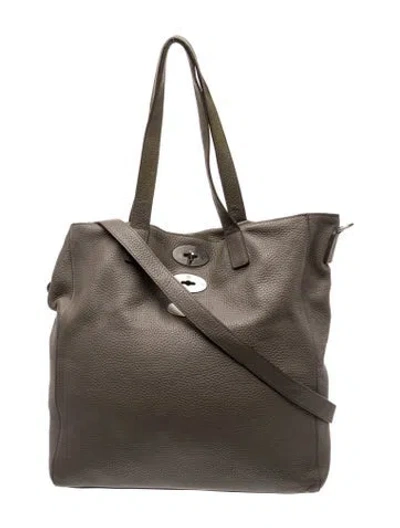 Pre-owned Mulberry Signature Top Handle Bag In Neutral