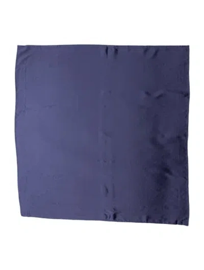 Pre-owned Mulberry Silk Scarf In Blue