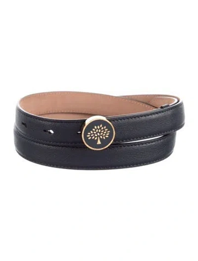 Pre-owned Mulberry Skinny Leather Belt Kit In Black