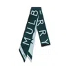 MULBERRY SKINNY SCARF - LOGO