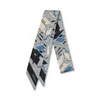 Mulberry Skinny Scarf In Multi