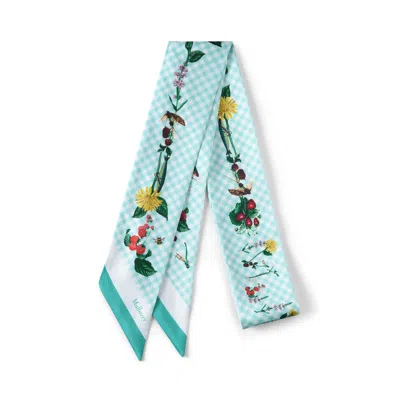Mulberry Skinny Scarf In Blue