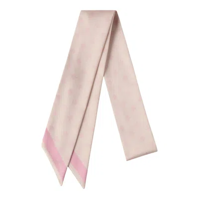 Mulberry Skinny Scarf  Tree Blossom Pink Recycled Polyester In Orange