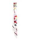 Mulberry Skinny Scarf In White
