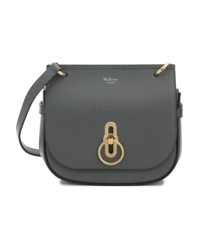 Mulberry Small Amberley Grained Satchel In Black