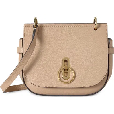 Mulberry Small Amberley Leather Satchel In Neutral