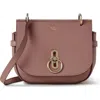 Mulberry Amberley Leather Satchel Bag In Autumn Rose