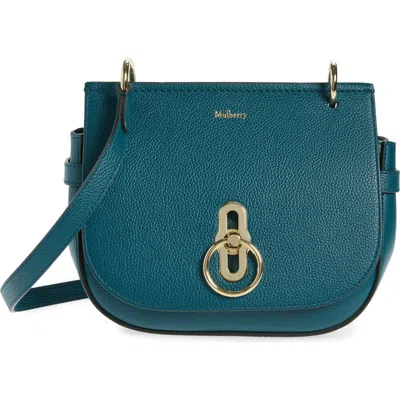 Mulberry Small Amberley Leather Satchel In Blue