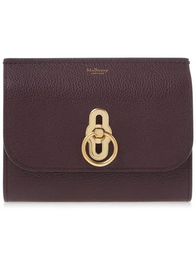 Mulberry Small Amberley Leather Wallet In Black