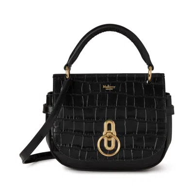 Mulberry Small Amberley Satchel Top Handle Black