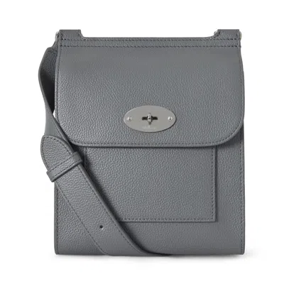 Mulberry Small Antony In Foggy Grey Small Classic Grain