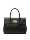 Mulberry 'bayswater' Black Handbag With Twist-lock Fastening In Negro