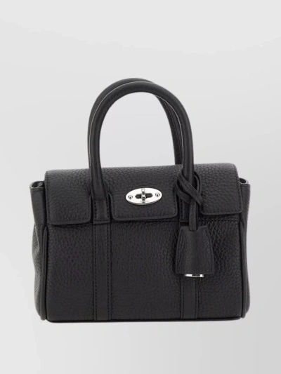 Mulberry Small Bayswater Leather Shoulder Bag In Black