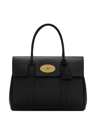 Mulberry Small Bayswater Leather Shoulder Bag In Black