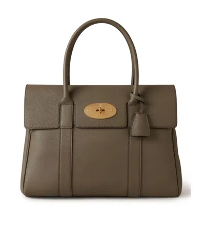 Mulberry Small Bayswater Leather Tote Bag In Brown