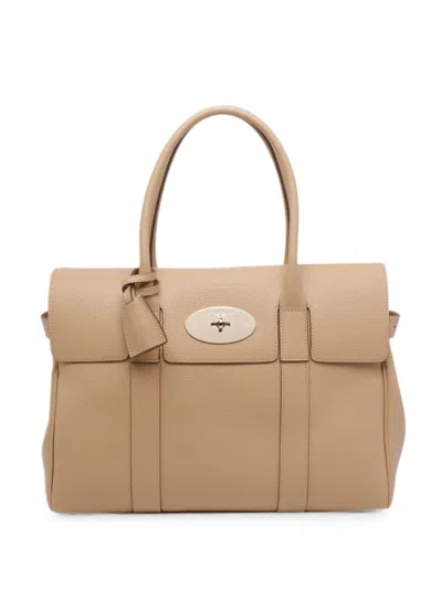 Mulberry Small Bayswater Leather Tote Bag In Brown