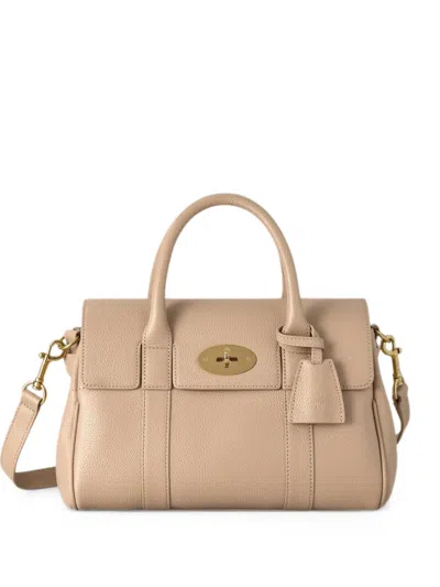 Mulberry Small Leather Bayswater Satchel Bag In Brown