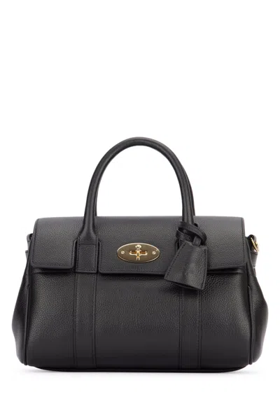 Mulberry Small Bayswater Satchel Scg In Black