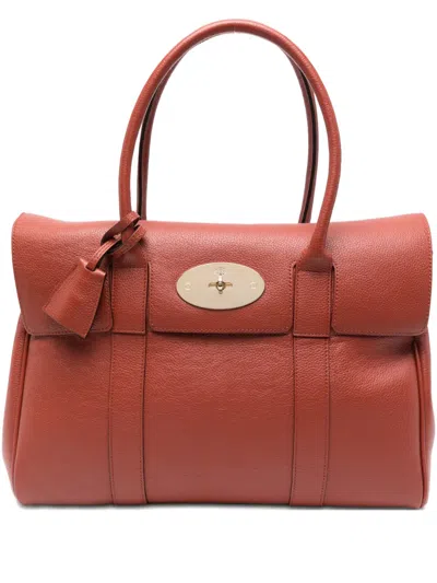Mulberry Small Bayswater Tote Bag In Red