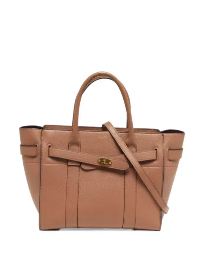 Pre-owned Mulberry Small Bayswater Two-way Handbag In Neutral