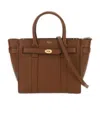 Mulberry Small Zipped Bayswater Tote Bag Brown In Brown