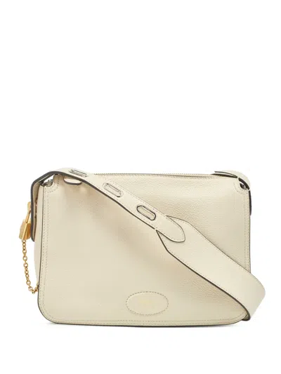 Pre-owned Mulberry Small Billie Leather Crossbody Bag In White