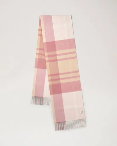 Mulberry Small Check Merino Wool Scarf