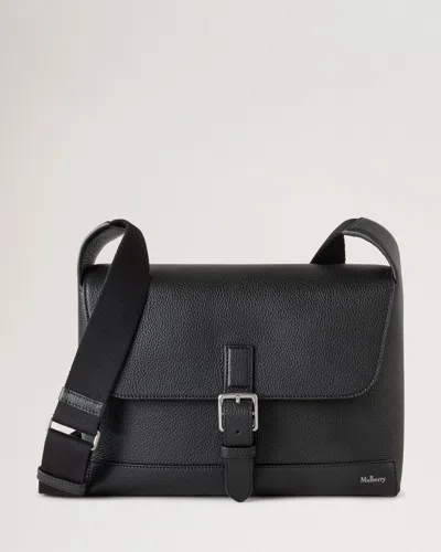Mulberry Small Chiltern Crossbody Messenger Small Classic Grain In Black