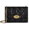 Mulberry Small Quilted Darley Cross-body Bag In Black