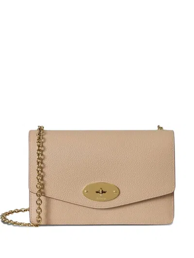Mulberry Small Darley Small Classic Grain In Pink