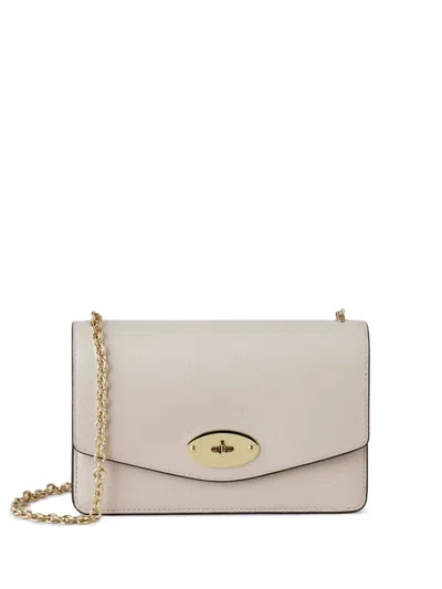 Mulberry Small Darley Leather Shoulder Bag In Neutrals