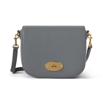 Mulberry Small Darley Satchel In Foggy Grey Small Classic Grain