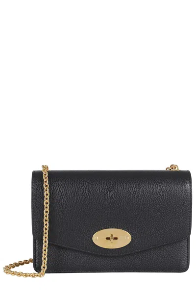 Mulberry Small Darley Small Classic Grain In Black