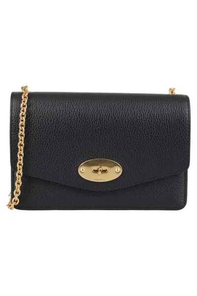 Mulberry Small Darley Small Classic Grain In Black