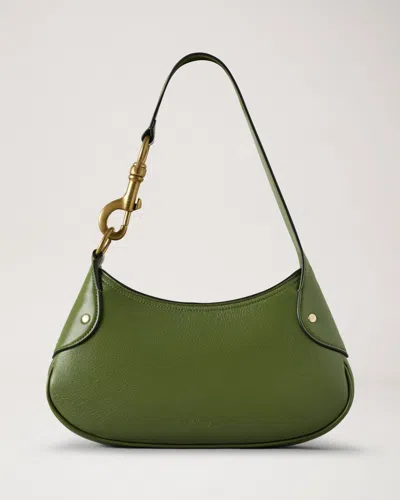 Mulberry Small Hackney Shoulder Bag High Shine Leather In Orange