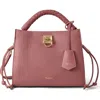 Mulberry Small Iris Leather Top Handle Bag In Brown