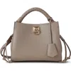 Mulberry Small Iris Leather Top Handle Bag In Brown