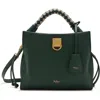 Mulberry Small Iris Leather Top Handle Bag In Green
