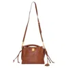 Mulberry Small Iris Shoulder Bag With Braided Detail In Brown Leather