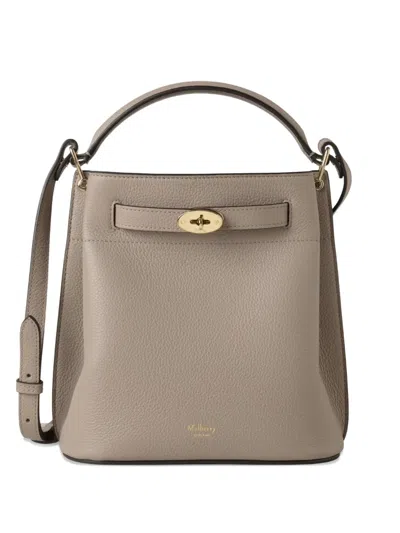 Mulberry Islington Bucket Cashmere Taupe Small Classic Grain In Neutral