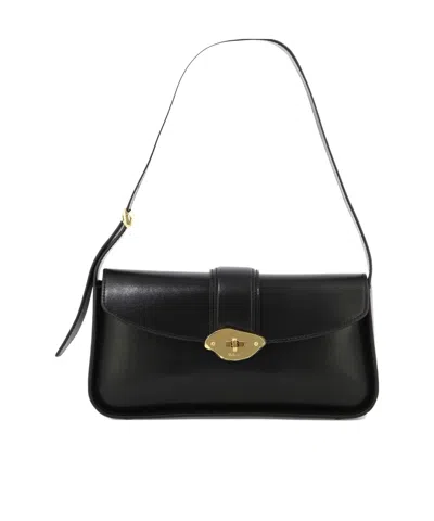 Mulberry Small Lana Leather Shoulder Bag In Black
