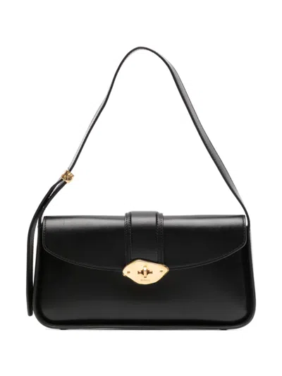 Mulberry Small Lana Leather Shoulder Bag In Black