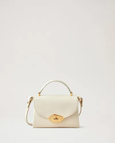Mulberry Small Lana Top Handle In Eggshell