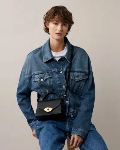 Mulberry Small Lana Top Handle High Gloss Leather (black)