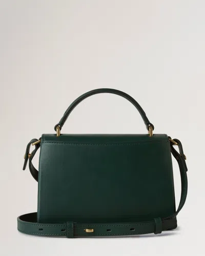 Mulberry Small Lana Top Handle  Green High Gloss Leather