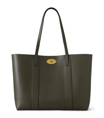 Mulberry Small Leather Bayswater Tote Bag In Green