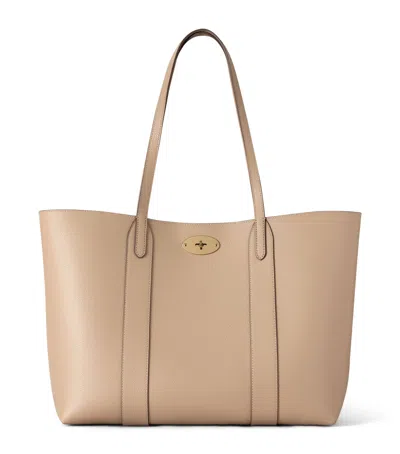 Mulberry Small Leather Bayswater Tote Bag In Brown