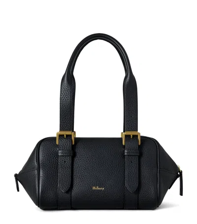 Mulberry Small Leather Boston Shoulder Bag In Black