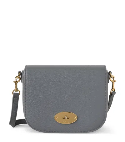 Mulberry Small Leather Darley Shoulder Bag In Grey