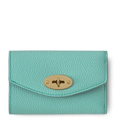 Mulberry Small Leather Folded Darley Wallet In Green